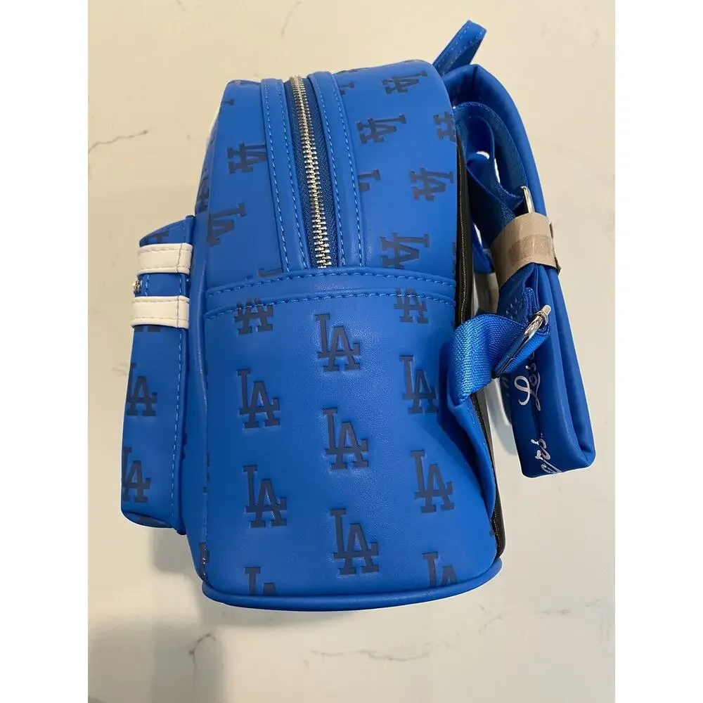 Loungefly MLB Los Angeles LA Dodgers Logo Mini Backpack Brand New With Tags NWT